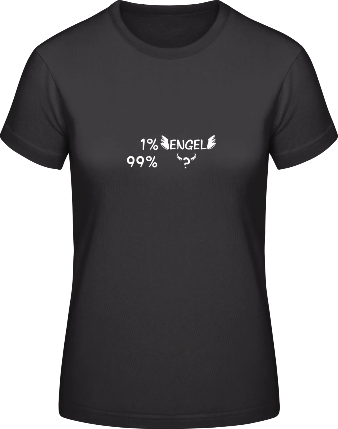 Engel oder Teufel - Black #E190 women T-Shirt - Front