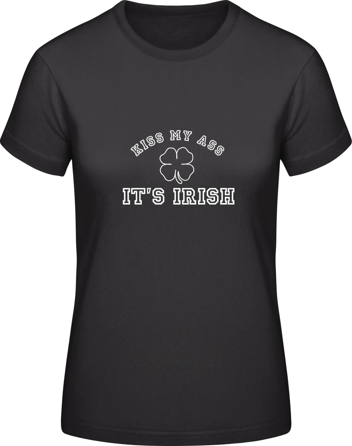 Saint Patricks - Black #E190 women T-Shirt - Front