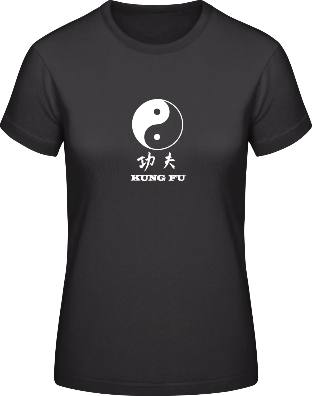 Kung Fu - Black #E190 women T-Shirt - Front