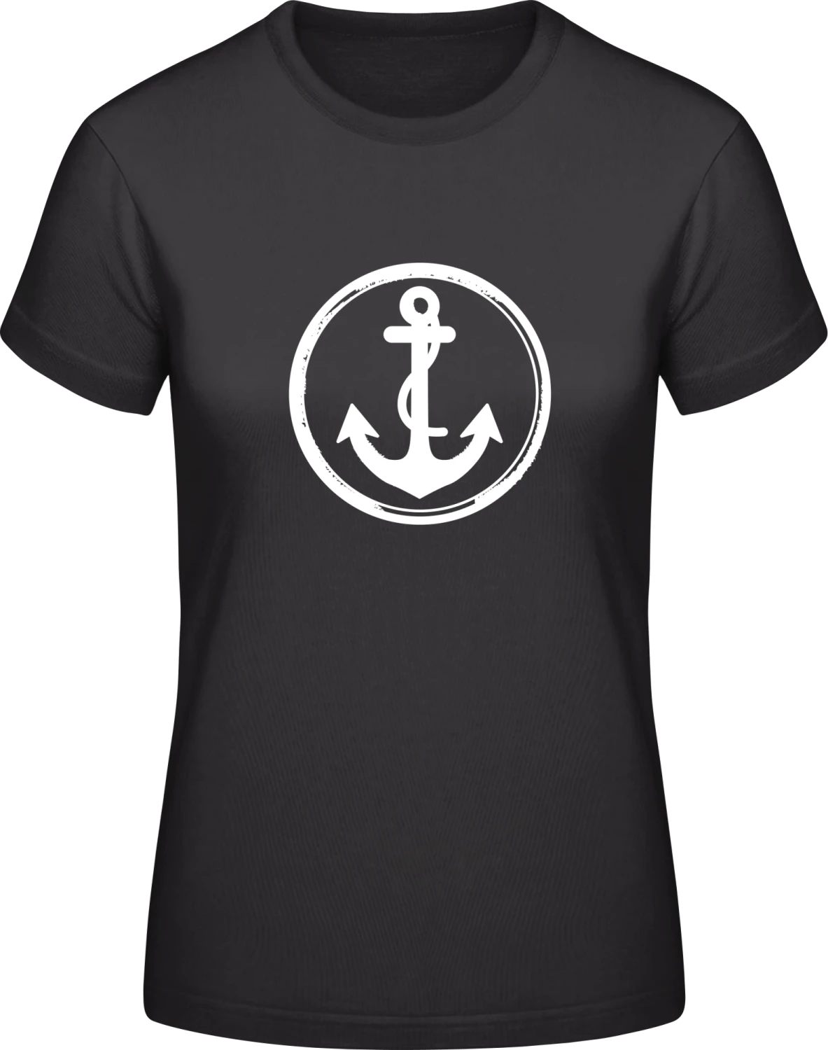 Anchor - Black #E190 women T-Shirt - Front