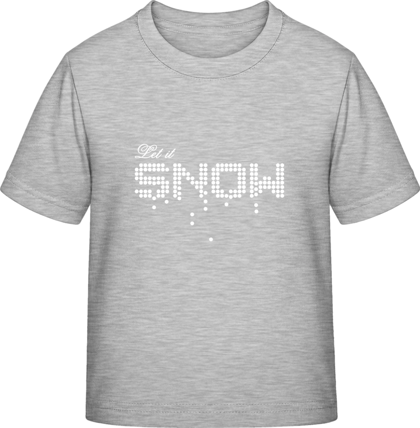 Let It Snow - Sky Grey Exact 190 Kids - Front