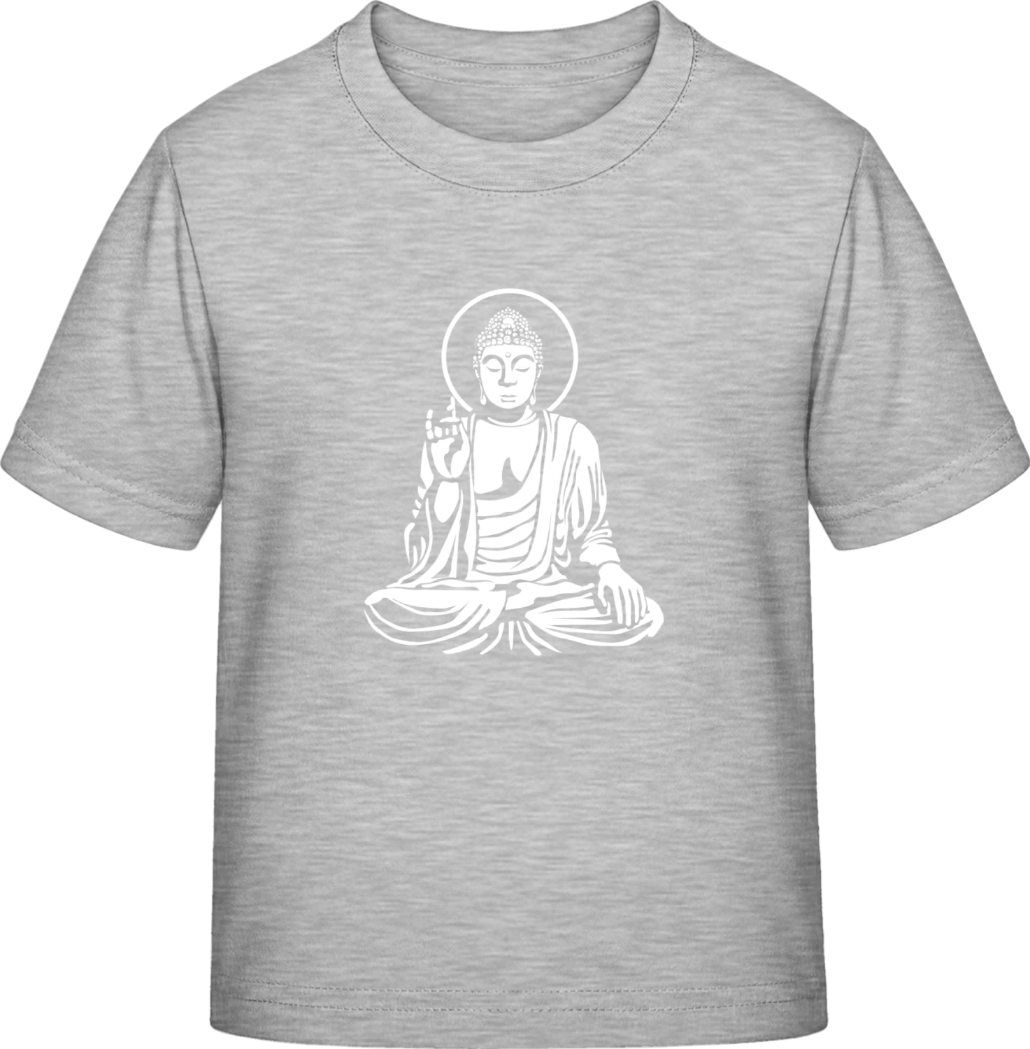 Buddha Figure Silhouette - Sky Grey Exact 190 Kids - Front