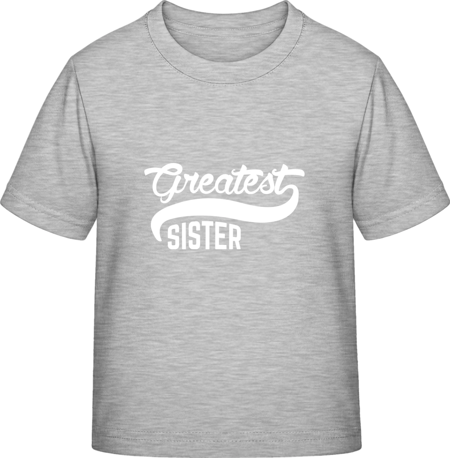 Greatest Sister - Sky Grey Exact 190 Kids - Front