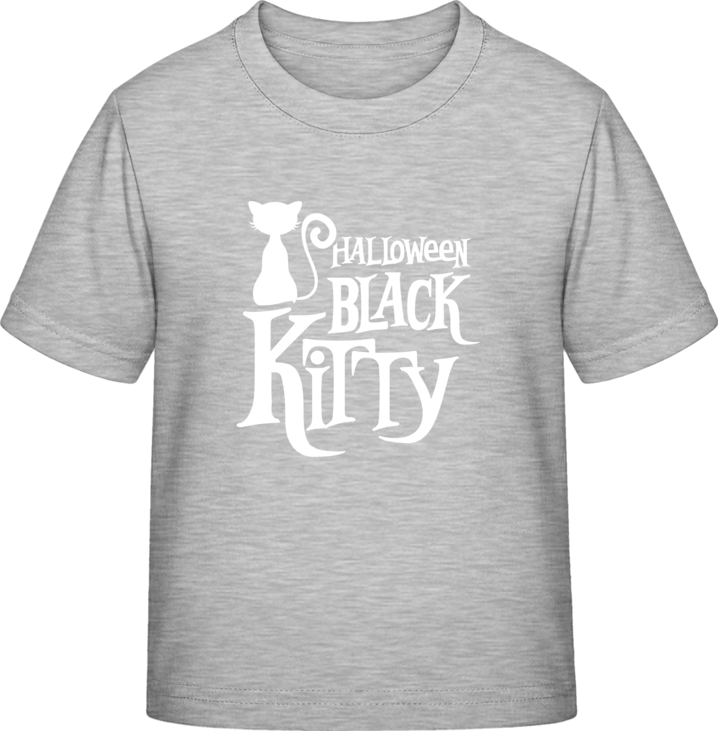 Halloween Black Kitty - Sky Grey Exact 190 Kids - Front