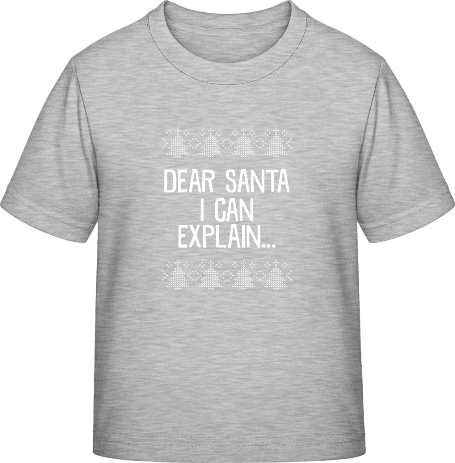 Dear Santa I Can Explain Christmas - Sky Grey Exact 190 Kids - Front