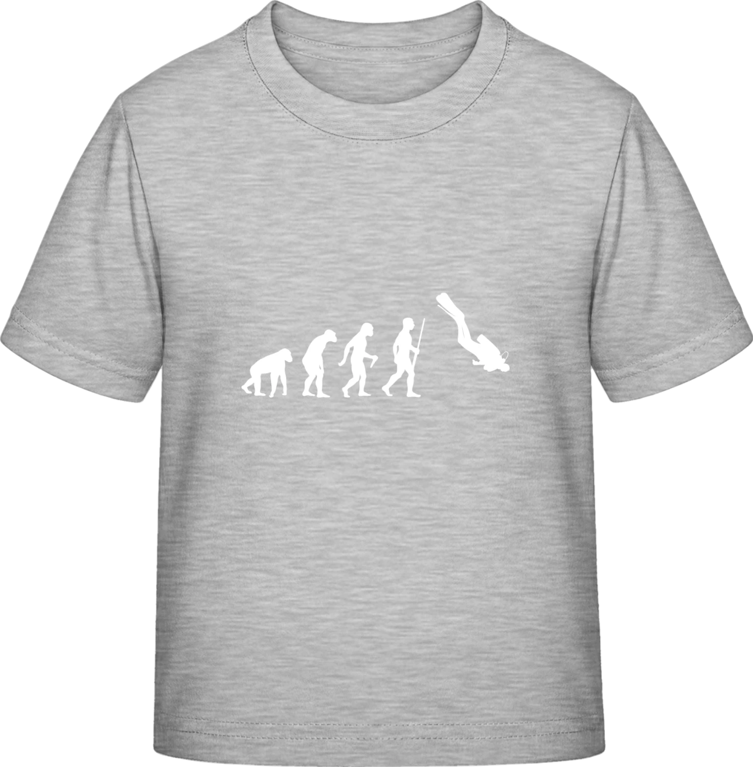 Diving Evolution Humor - Sky Grey Exact 190 Kids - Front