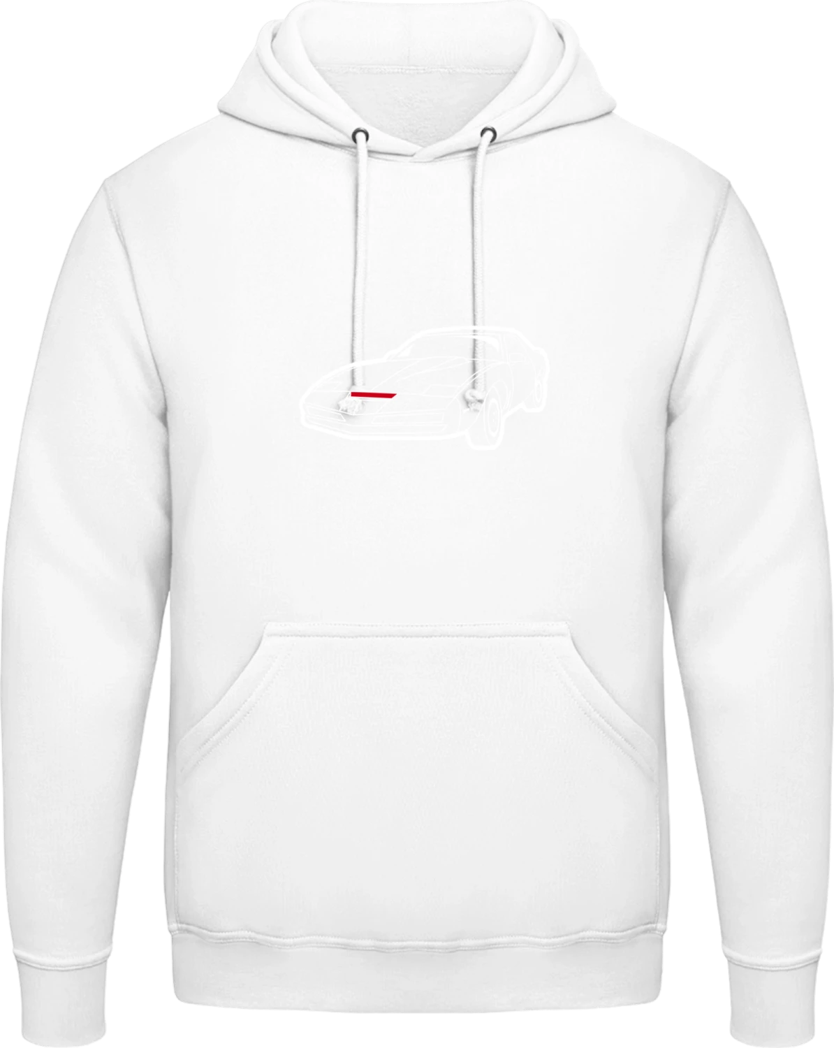 KITT - Arctic white AWDis man hoodie - Front