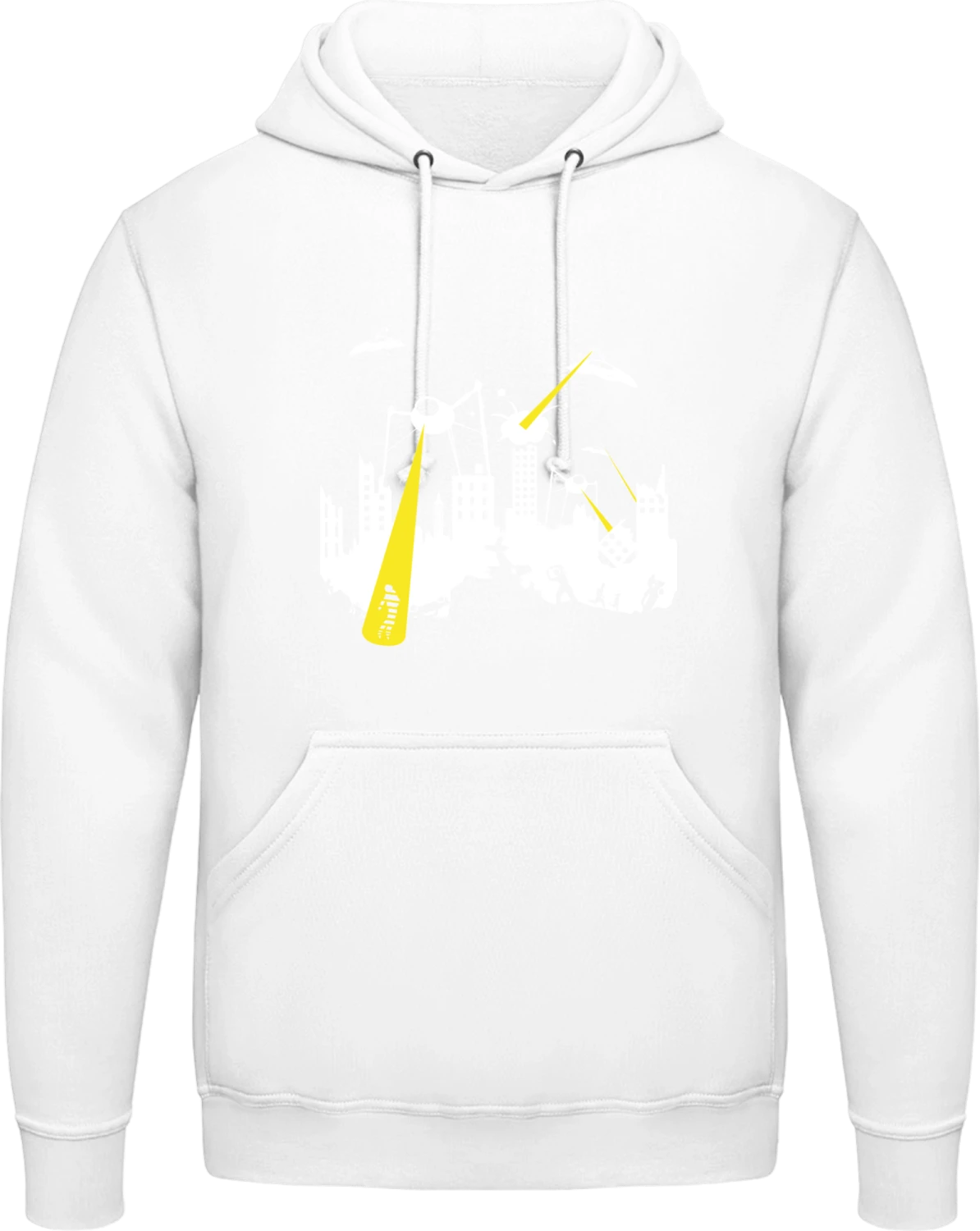 War Of The Worlds - Arctic white AWDis man hoodie - Front