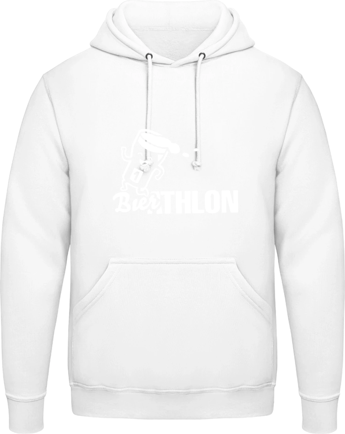 Bierathlon - Arctic white AWDis man hoodie - Front