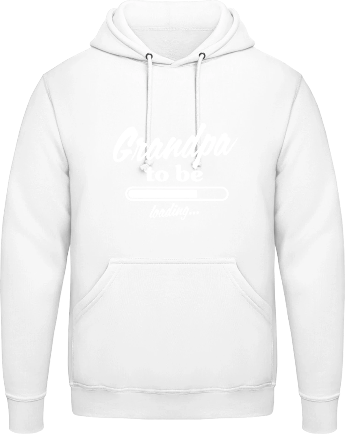 Grandpa To Be - Arctic white AWDis man hoodie - Front