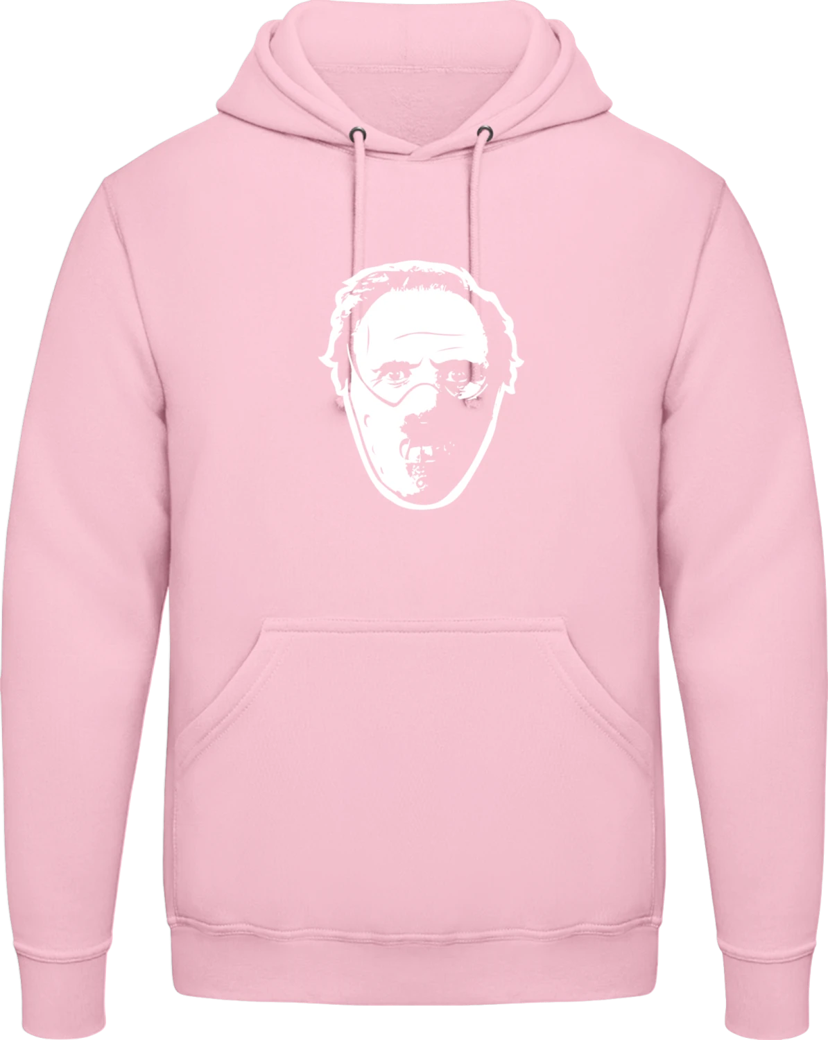 Hannibal Lecter - Baby pink AWDis man hoodie - Front