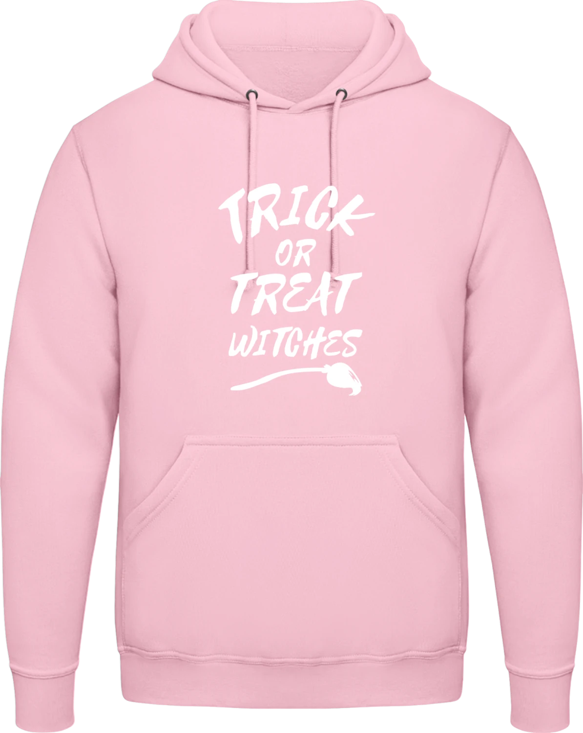 Trick Or Treat Witches - Baby pink AWDis man hoodie - Front