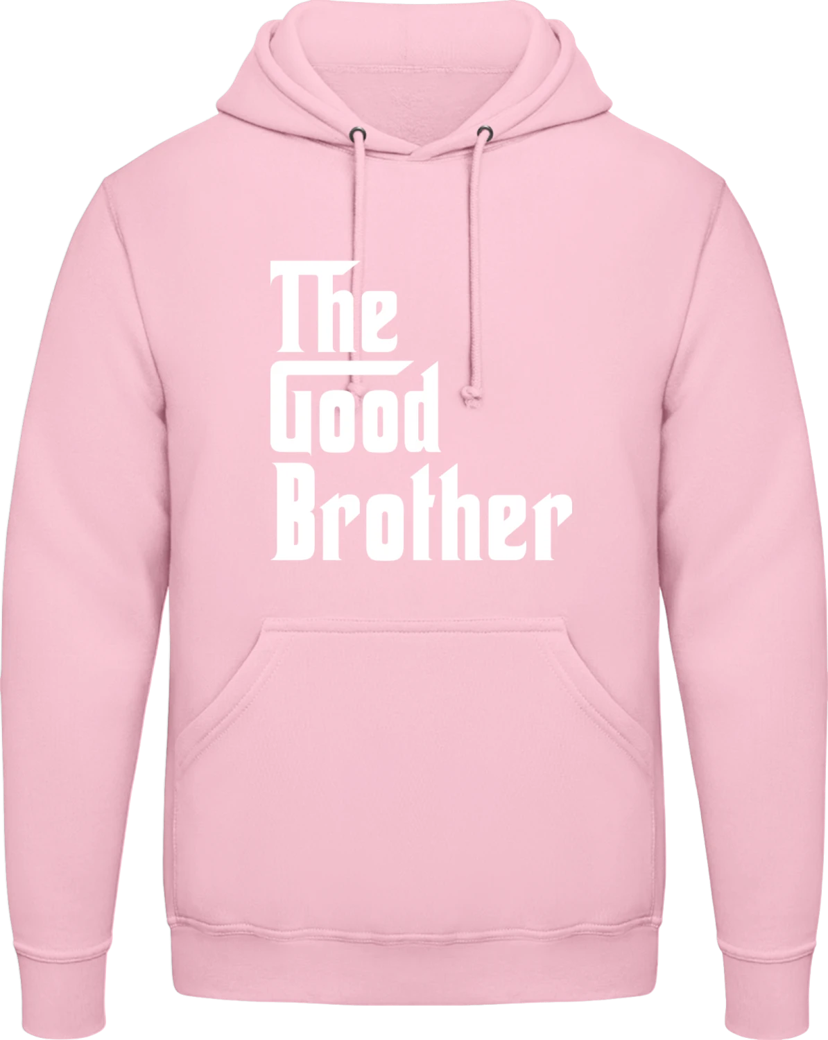 The Good Brother - Baby pink AWDis man hoodie - Front