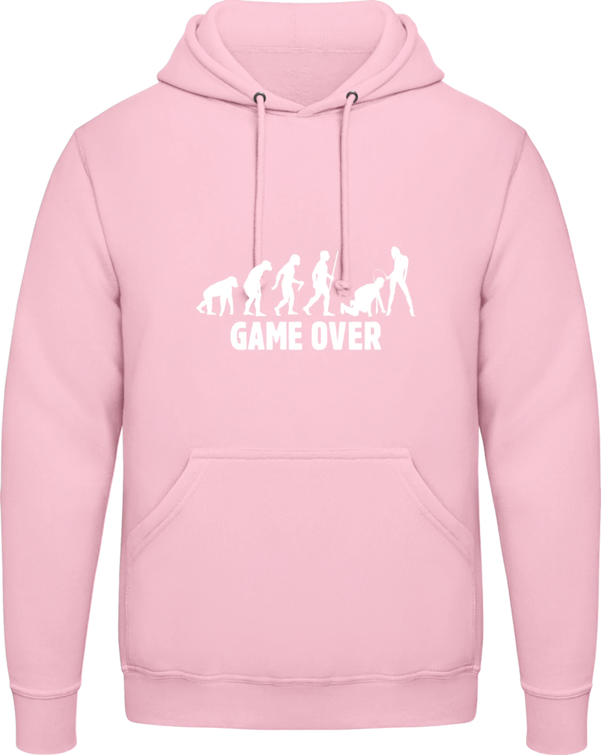 Game Over Married Guy - Baby pink AWDis man hoodie - Front