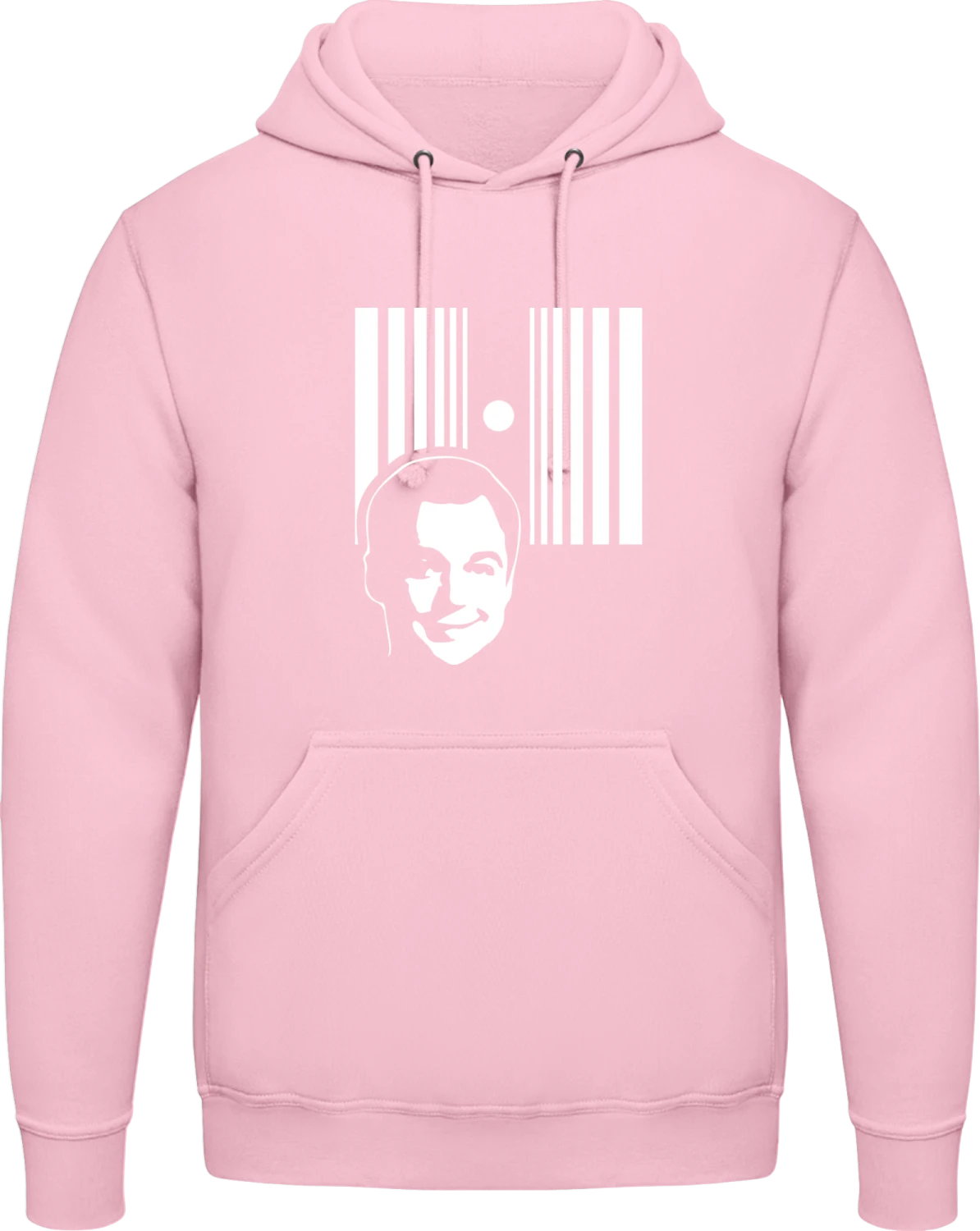 Doppler Effect Sheldon - Baby pink AWDis man hoodie - Front