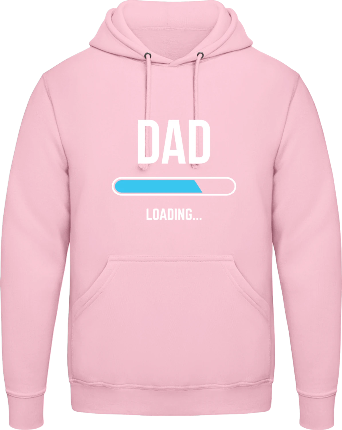 Loading Dad - Baby pink AWDis man hoodie - Front