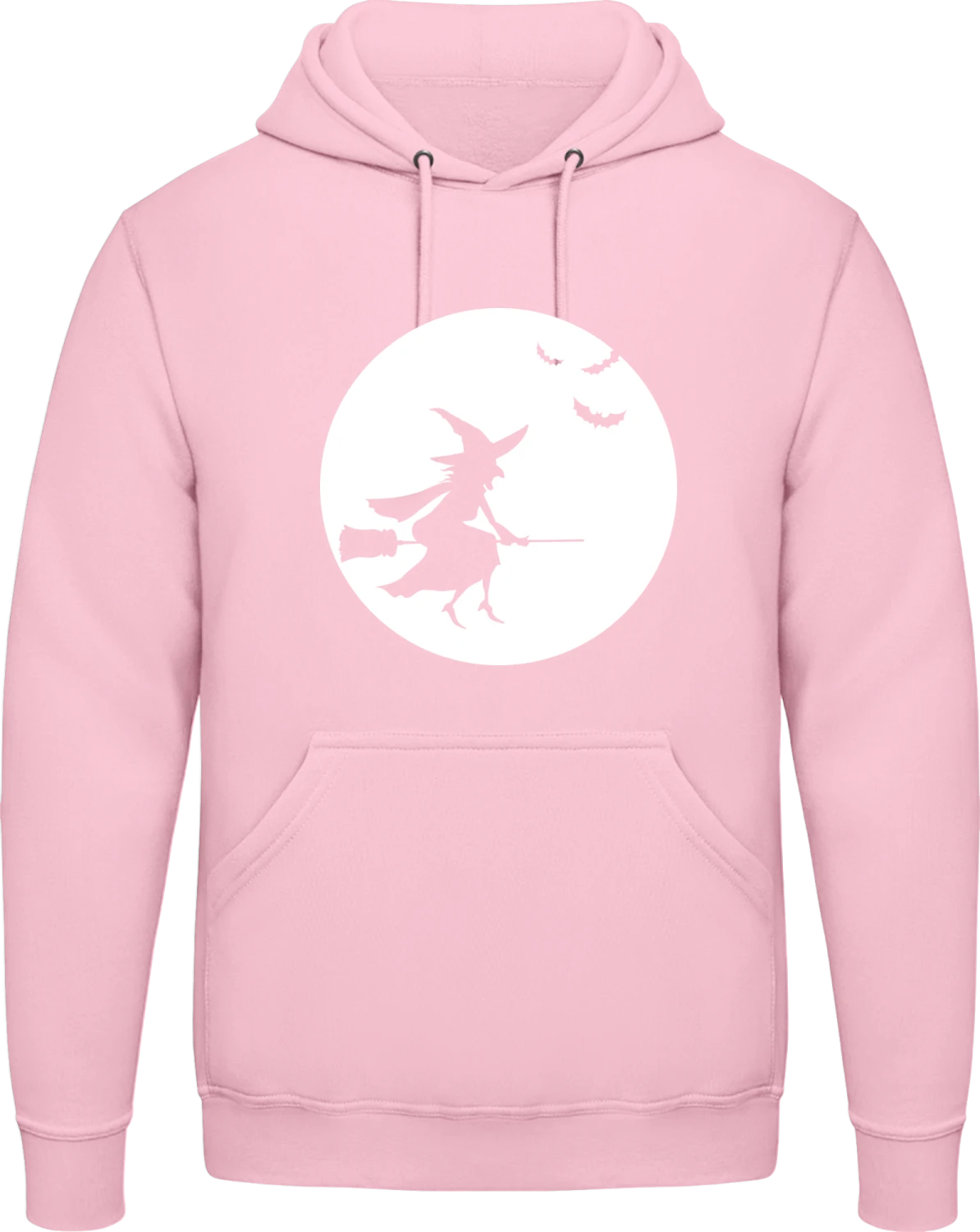 Witch - Baby pink AWDis man hoodie - Front