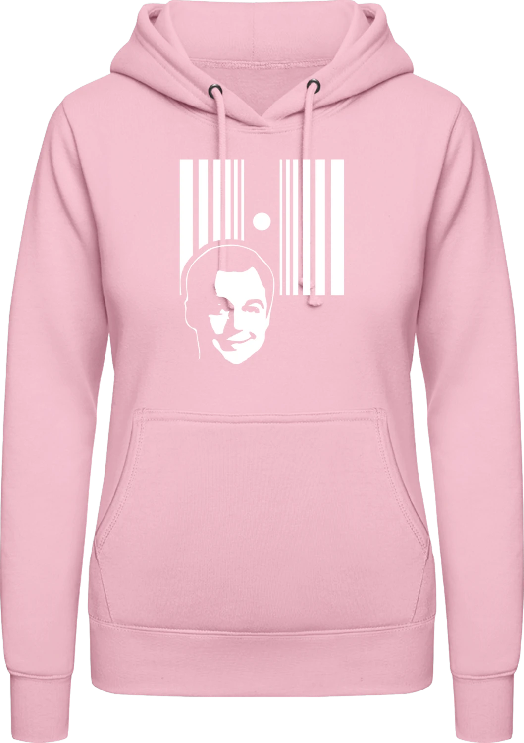 Doppler Effect Sheldon - Baby pink AWDis ladies hoodie - Front