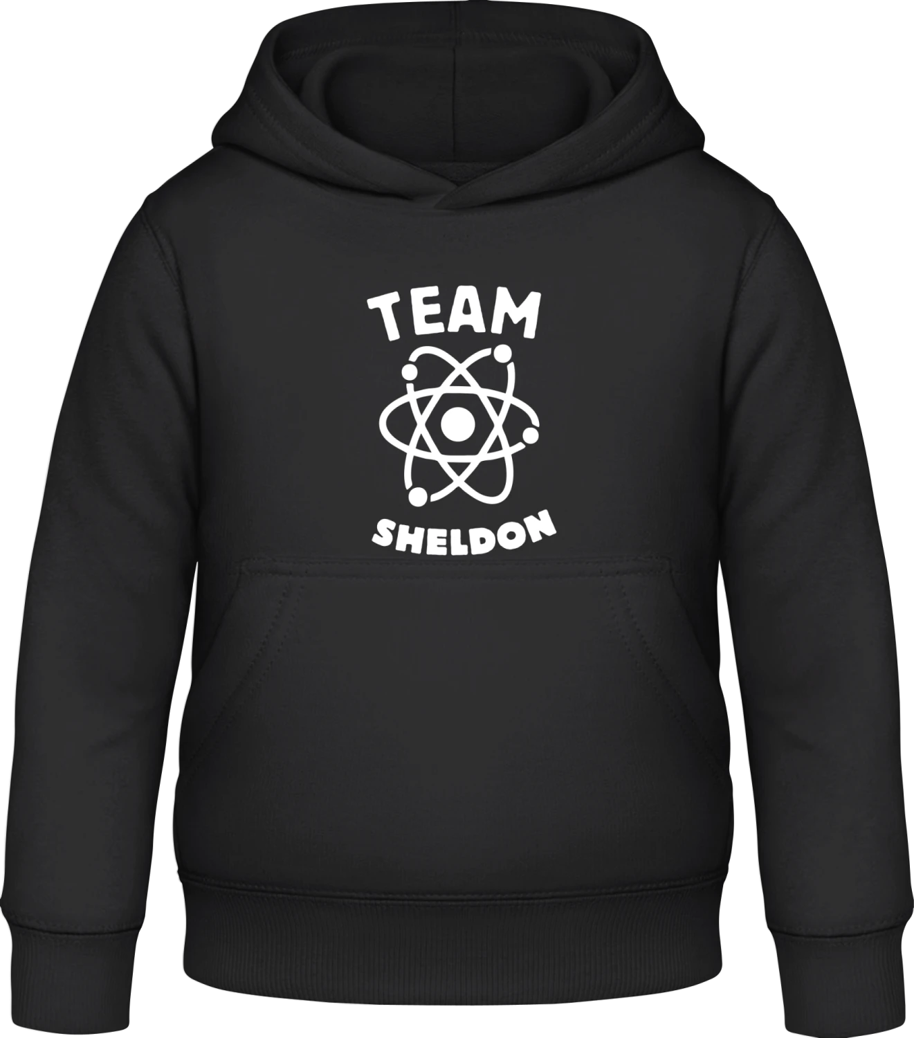 Team Sheldon - Black Awdis Hoodie Kids - Front