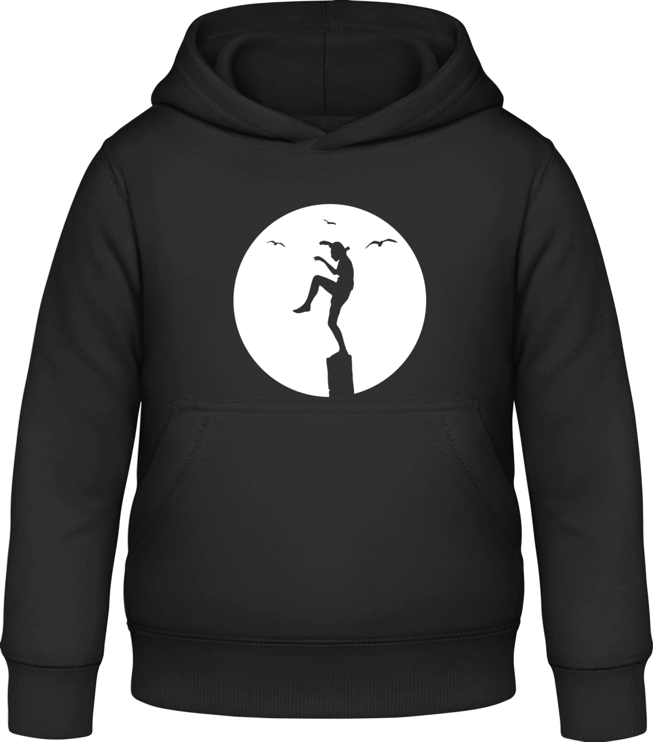 Karate Kid In Moonlight - Black Awdis Hoodie Kids - Front