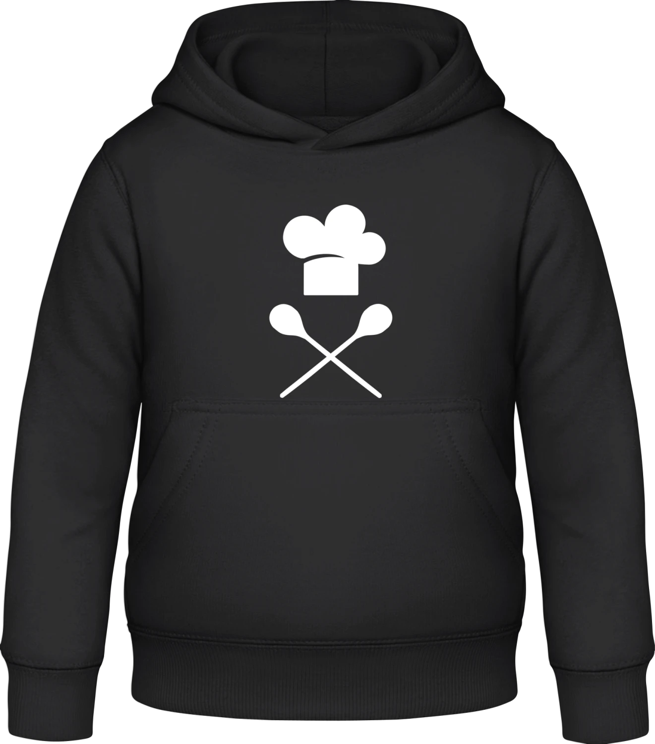 Cook Logo - Black Awdis Hoodie Kids - Front