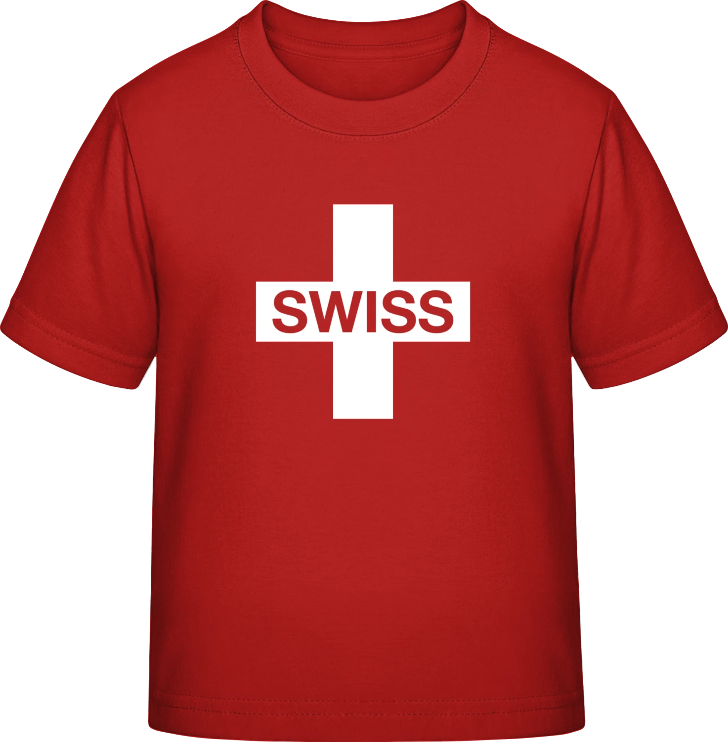 Switzerland Cross - Red Exact 190 Kids - Front