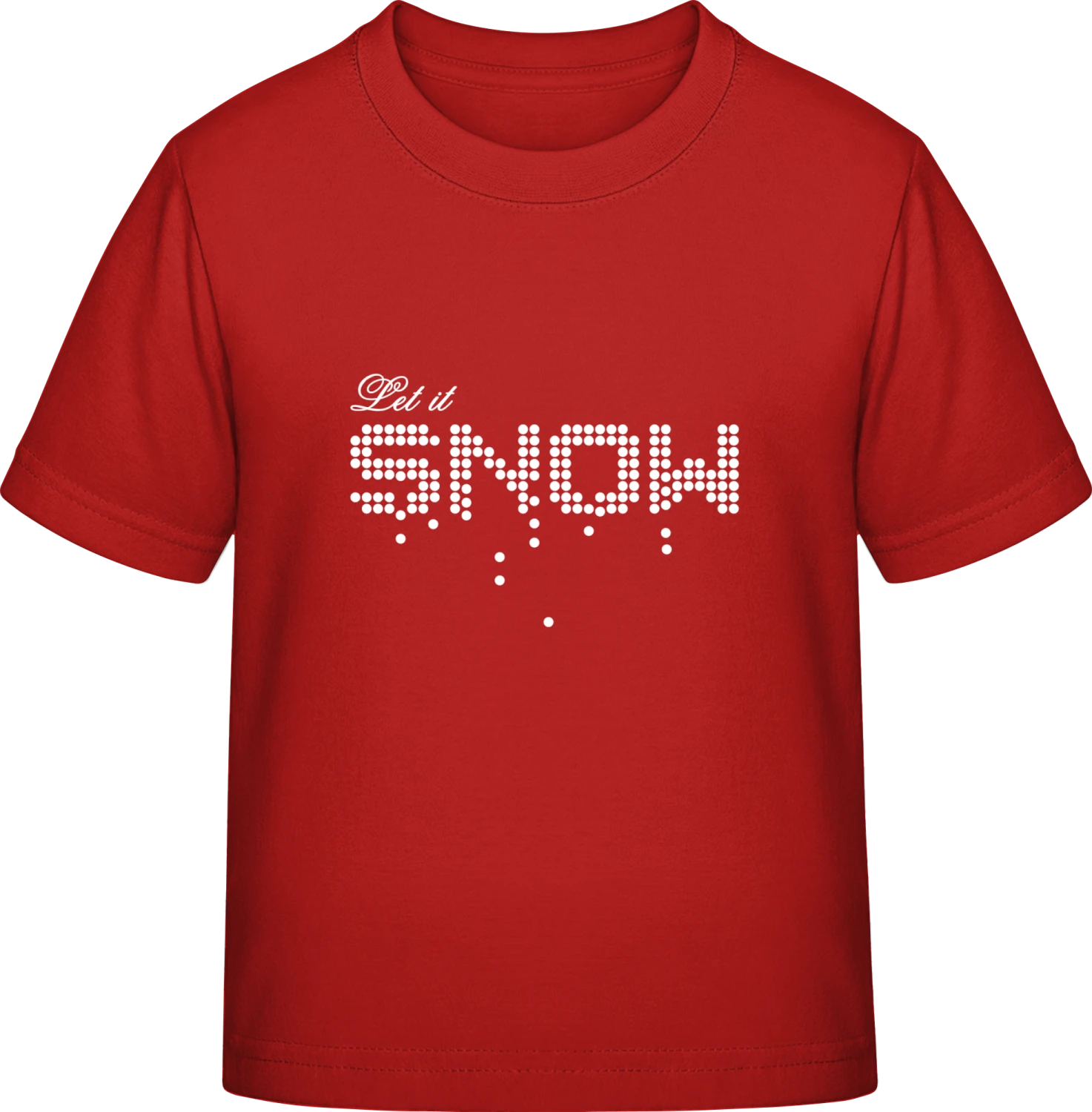 Let It Snow - Red Exact 190 Kids - Front