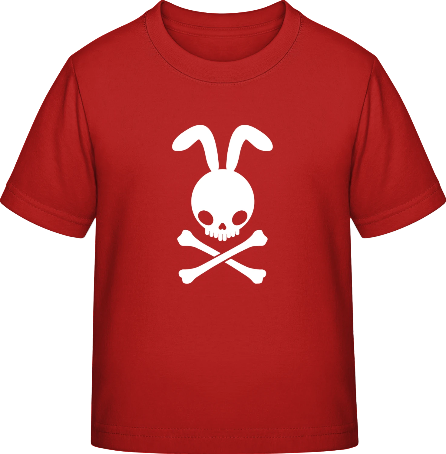 Rabbit Skull And Crossbones - Red Exact 190 Kids - Front