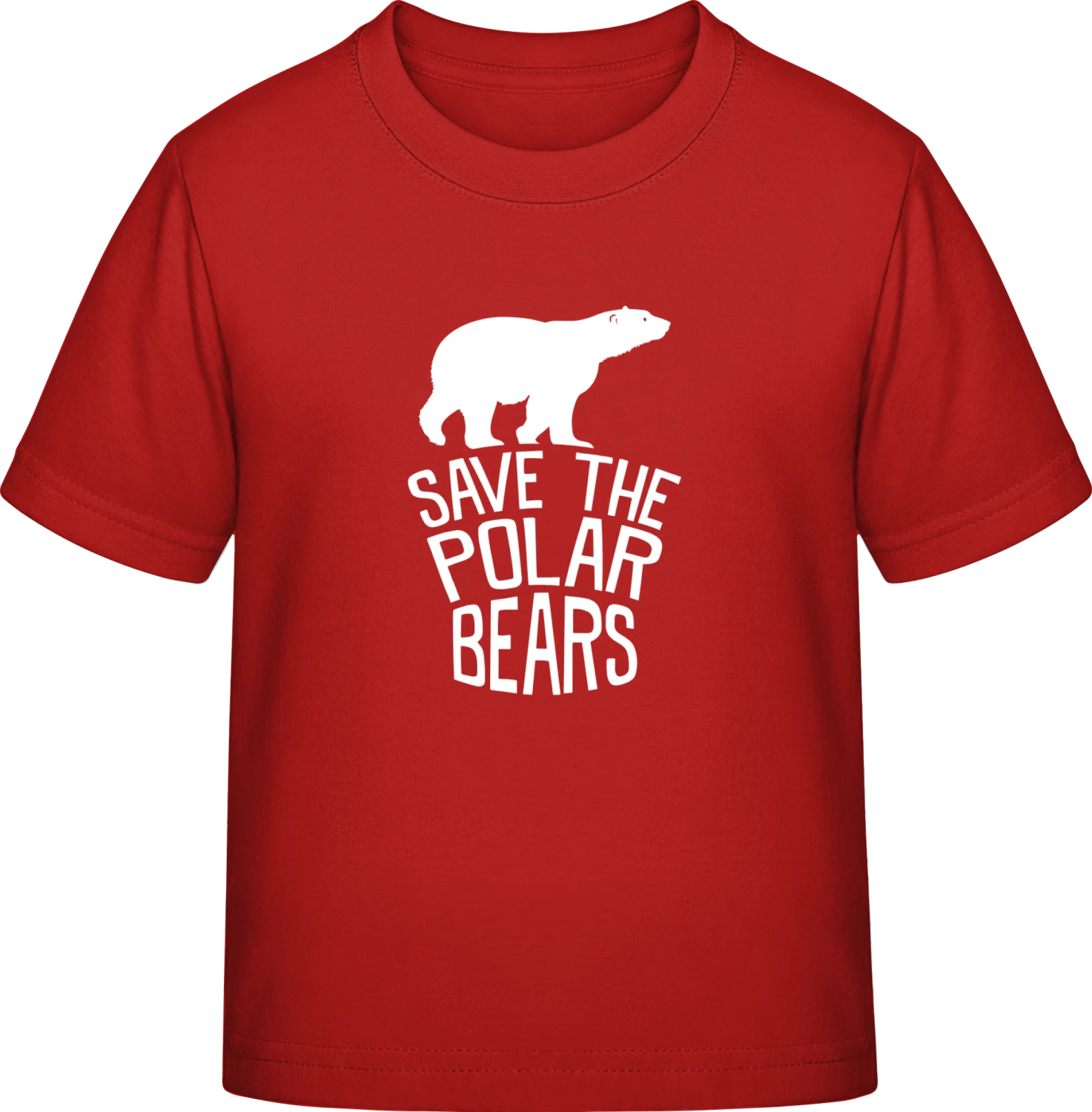 Save The Polar Bears - Red Exact 190 Kids - Front