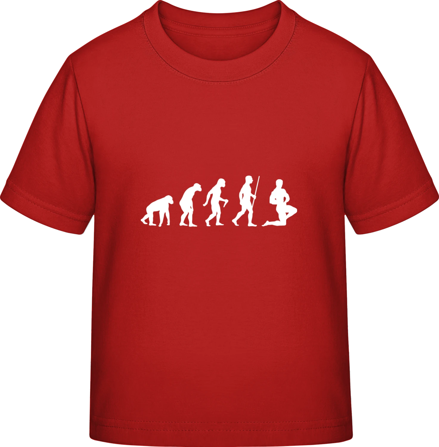 Body Building Evolution - Red Exact 190 Kids - Front