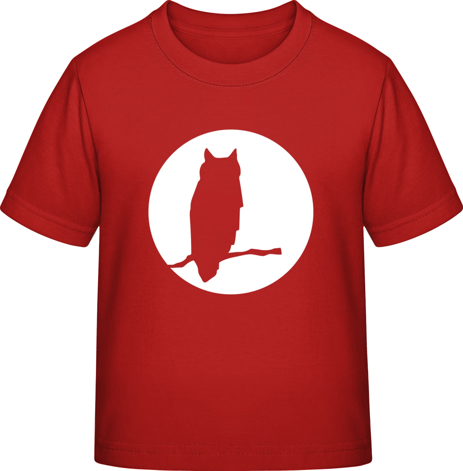 Owl in Moonlight - Red Exact 190 Kids - Front