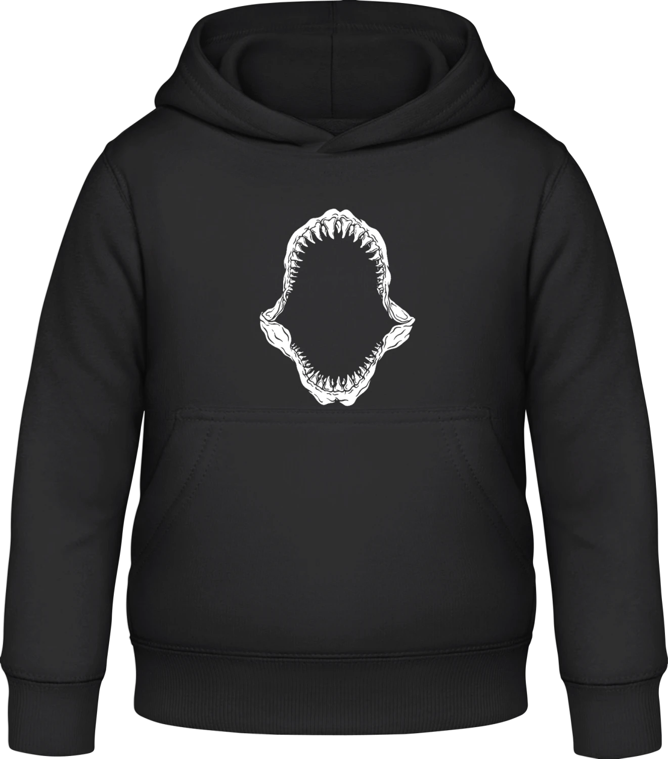 Shark Teeth - Black Awdis Hoodie Kids - Front