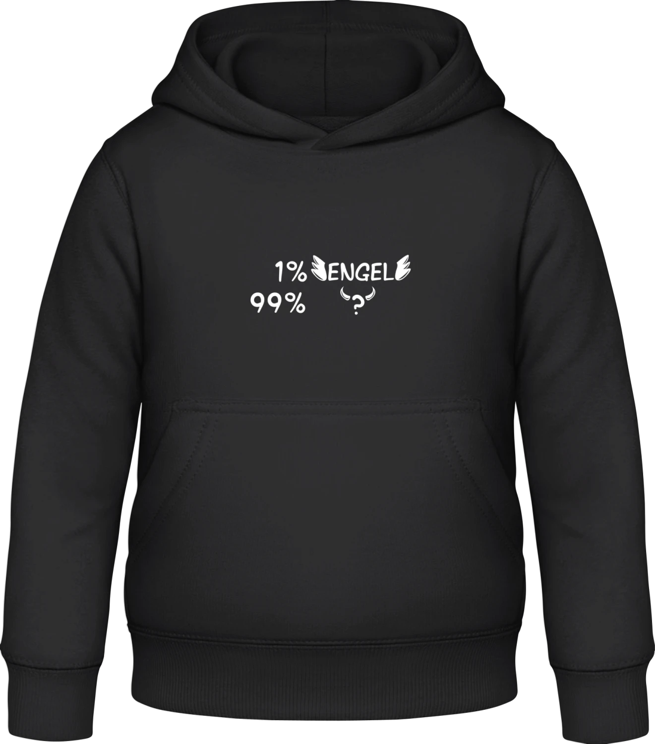 Engel oder Teufel - Black Awdis Hoodie Kids - Front