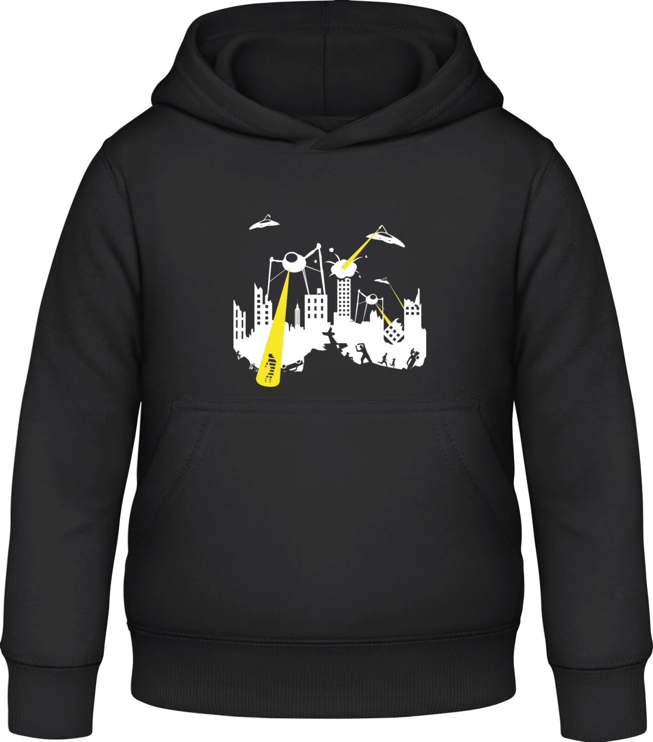 War Of The Worlds - Black Awdis Hoodie Kids - Front