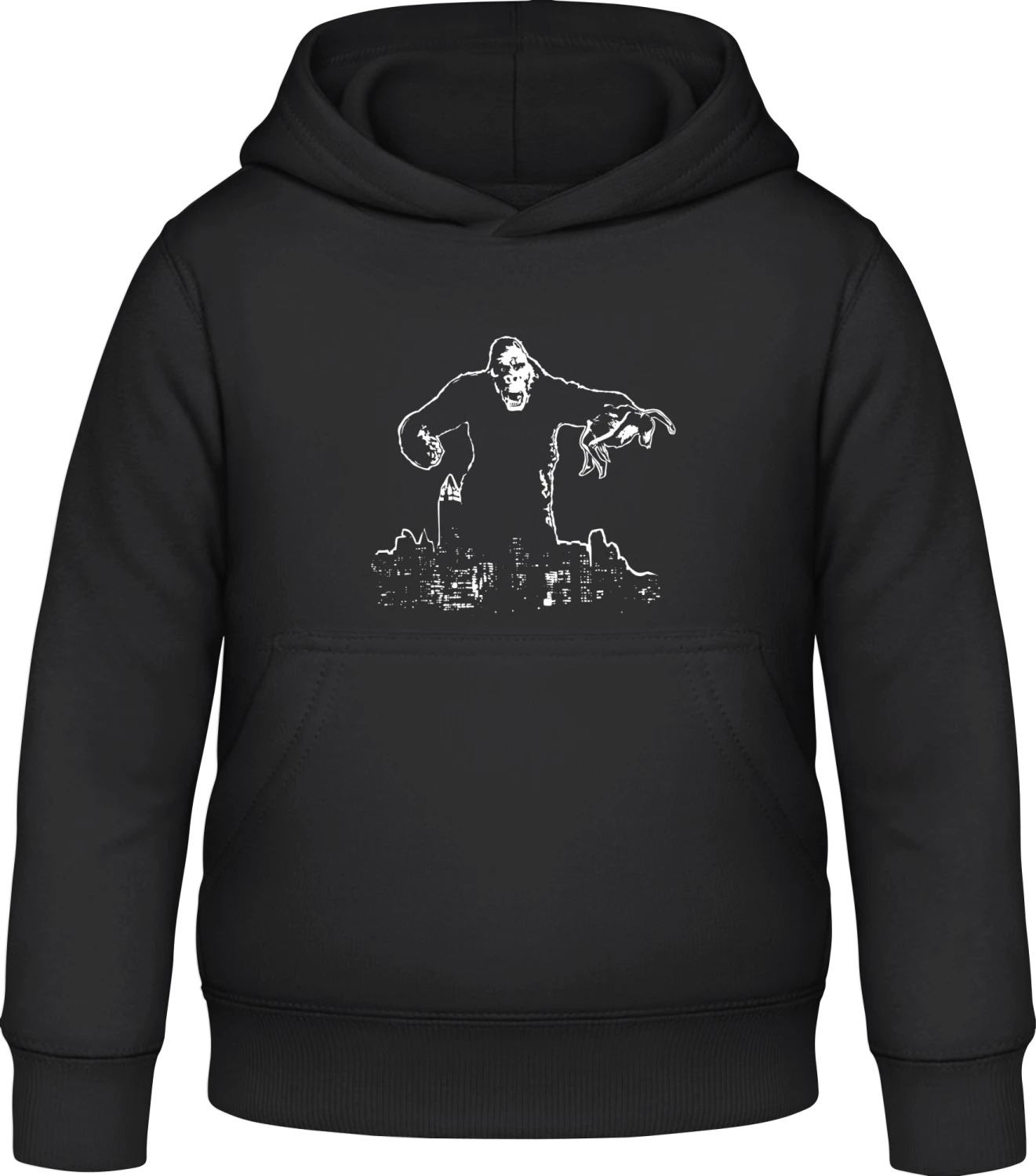 King Kong - Black Awdis Hoodie Kids - Front