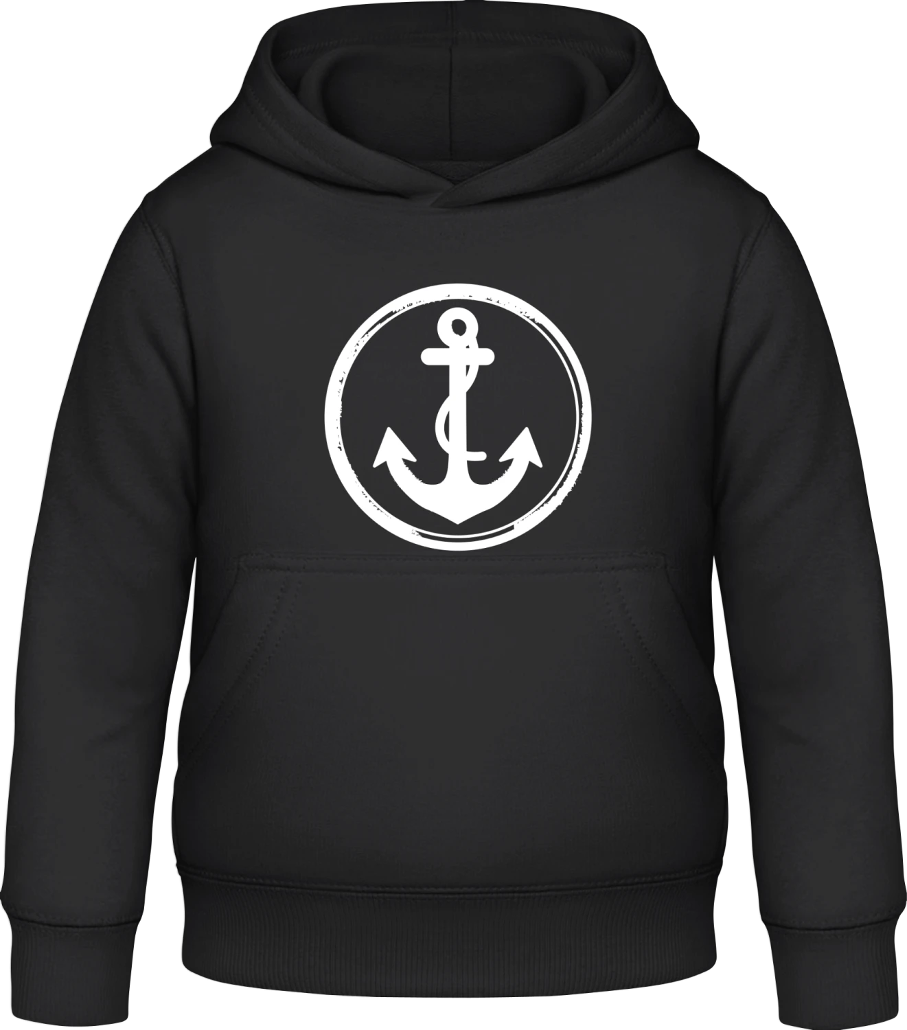 Anchor - Black Awdis Hoodie Kids - Front