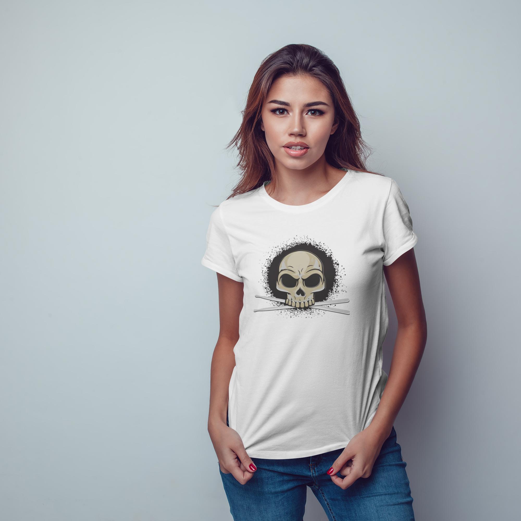 Drummer Skull With Drum Sticks - 1713375649270 5