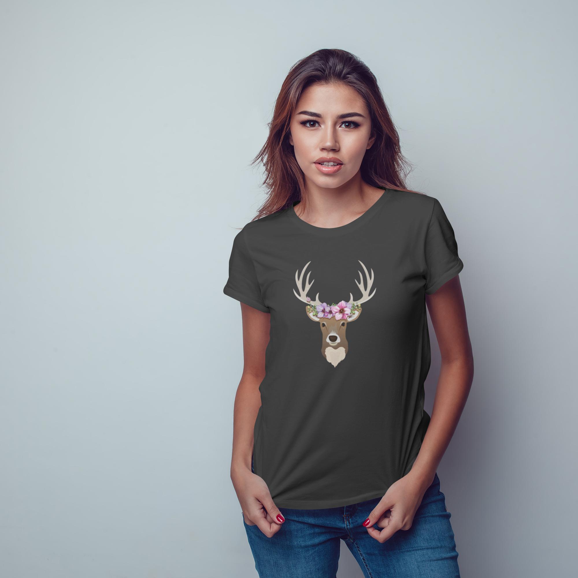 Deer With Flowers - 1713375649270 5