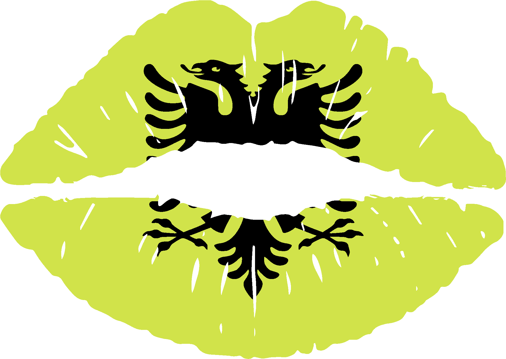 Albanian Kiss Flag