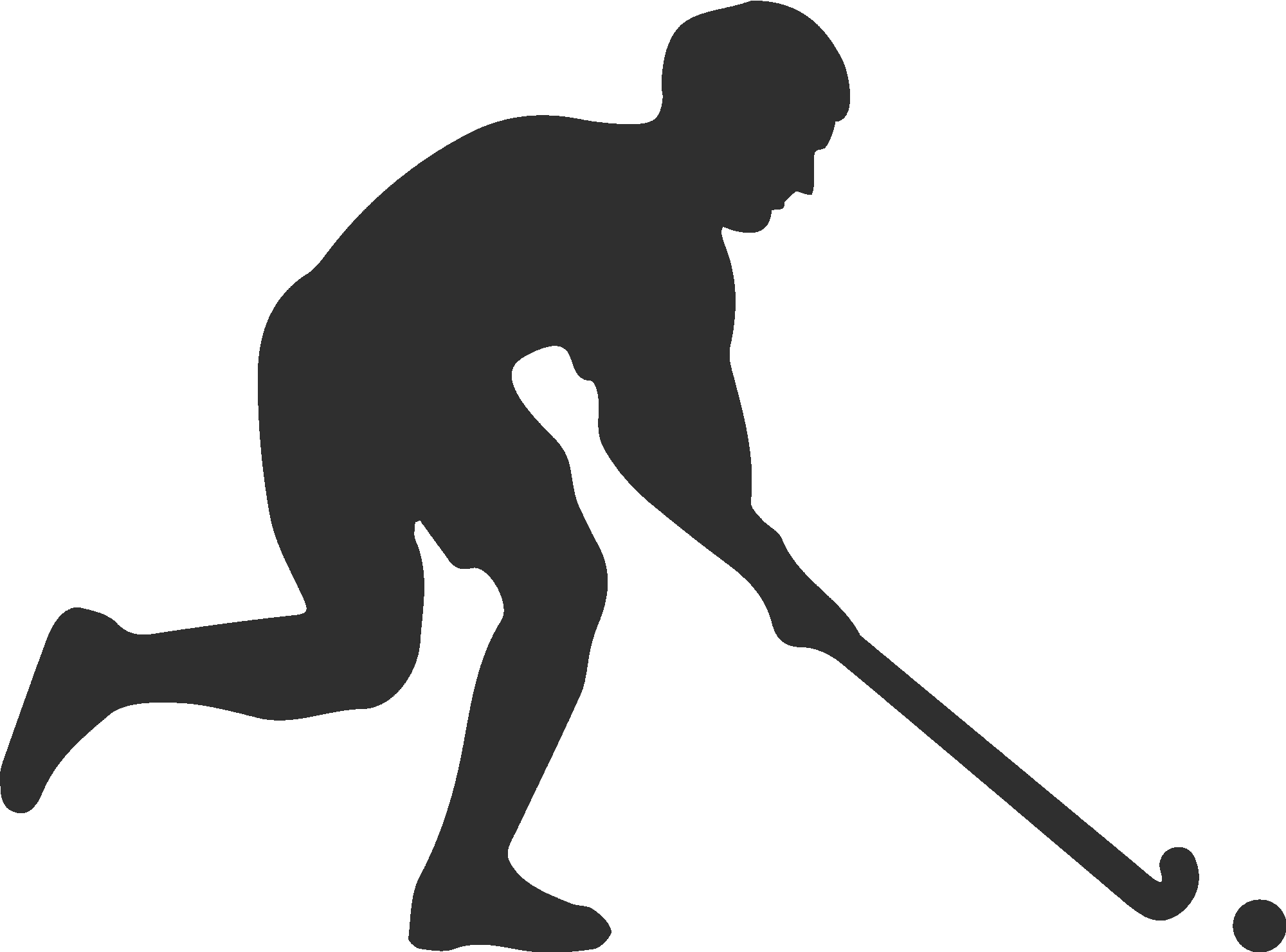 Field Hockey Player Silhouette