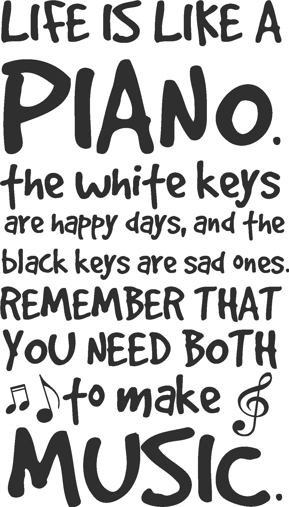Life Is Like A Piano