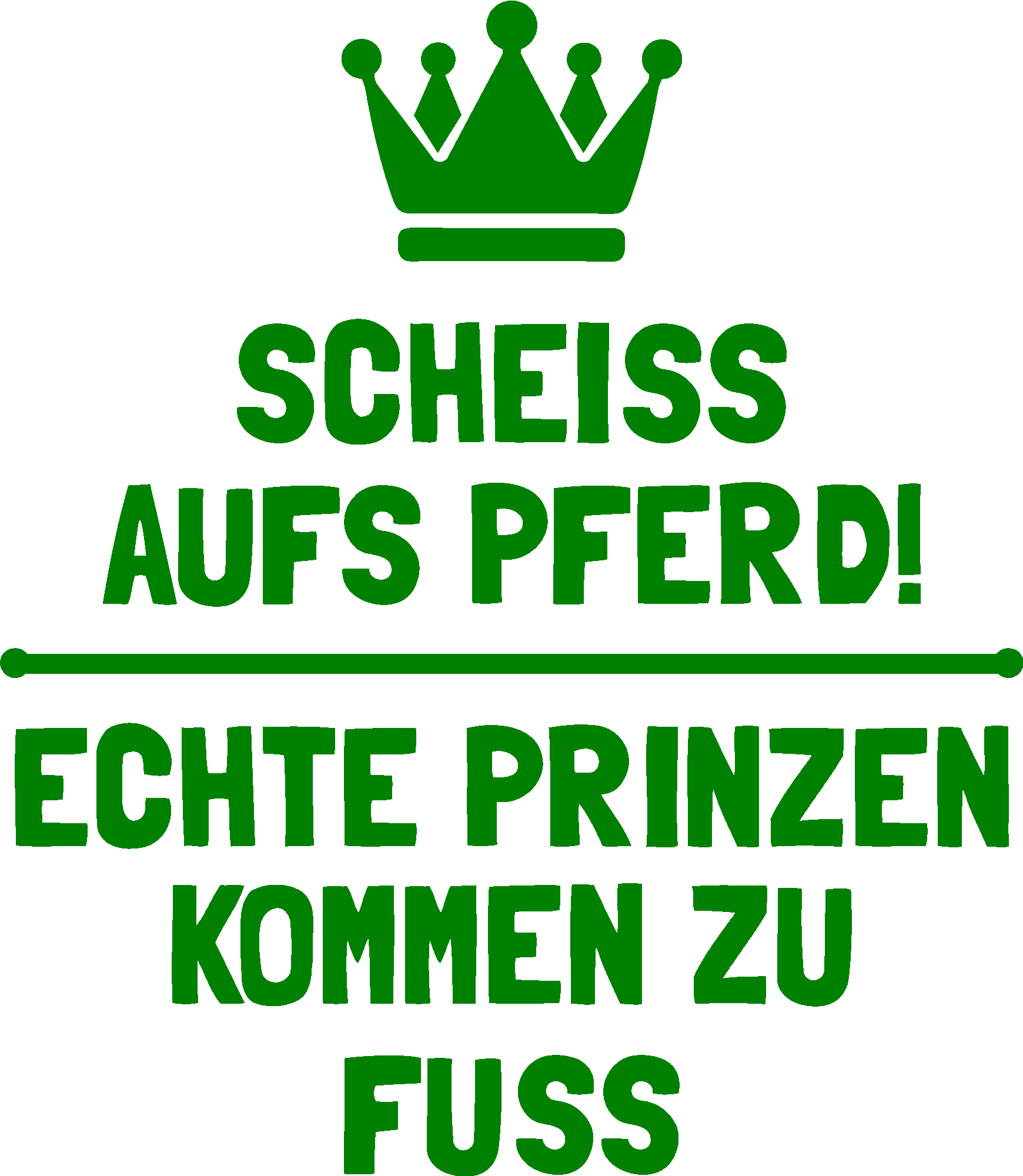 Echte Prinzen kommen zu Fuss