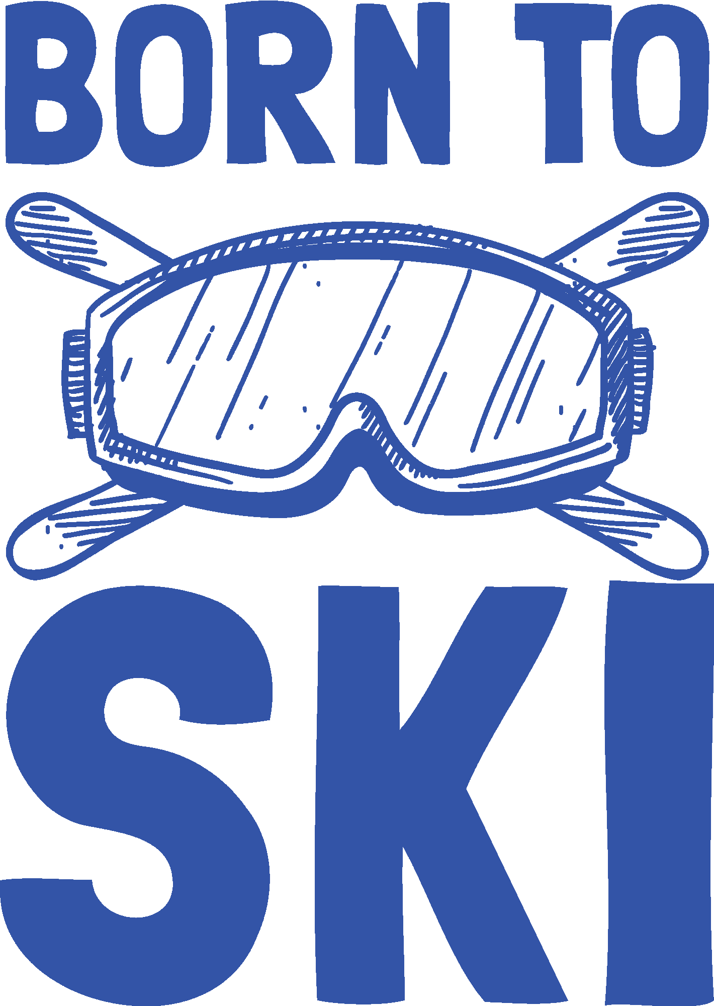 Born To Ski Logo