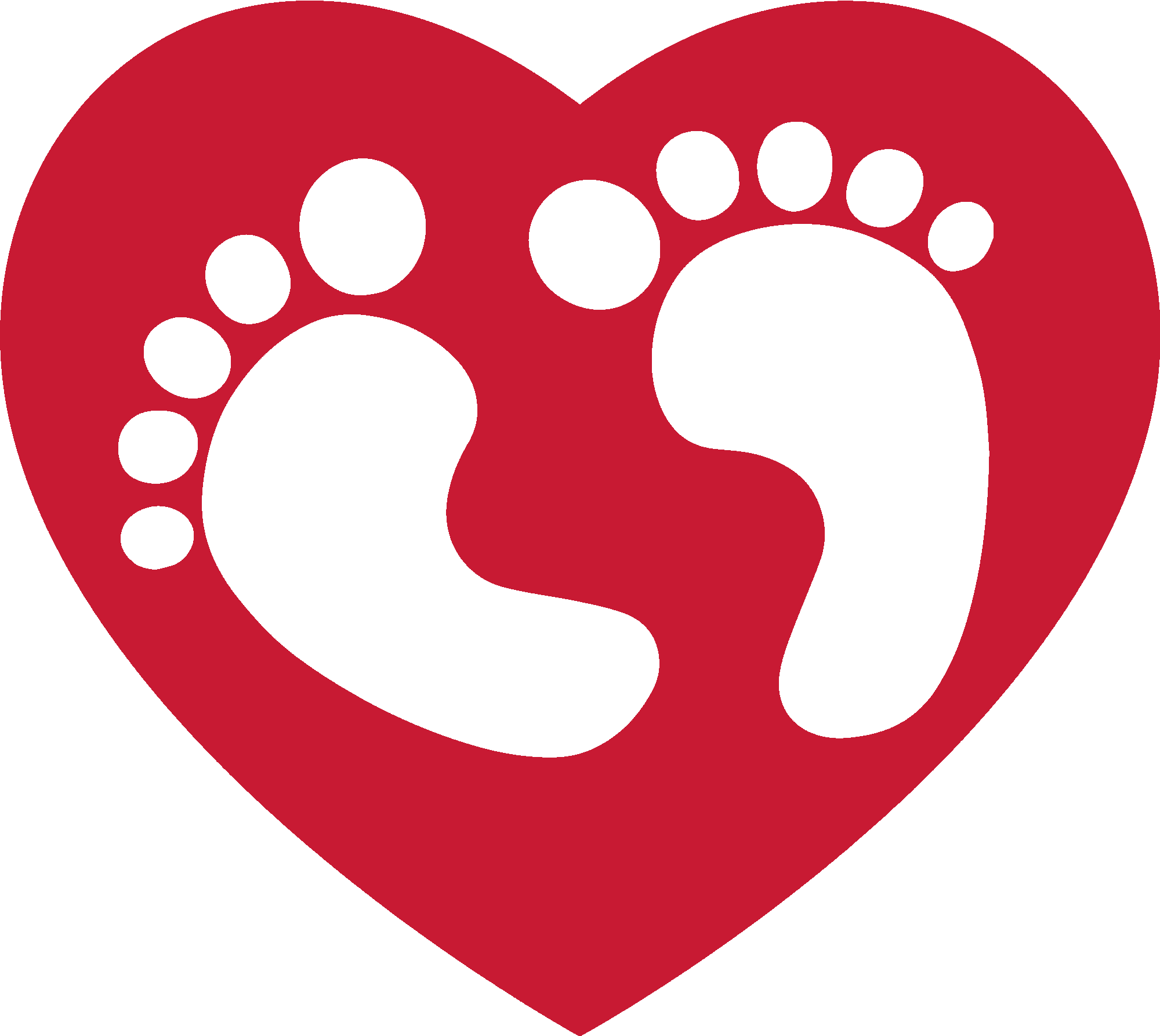 Baby Feet Heart