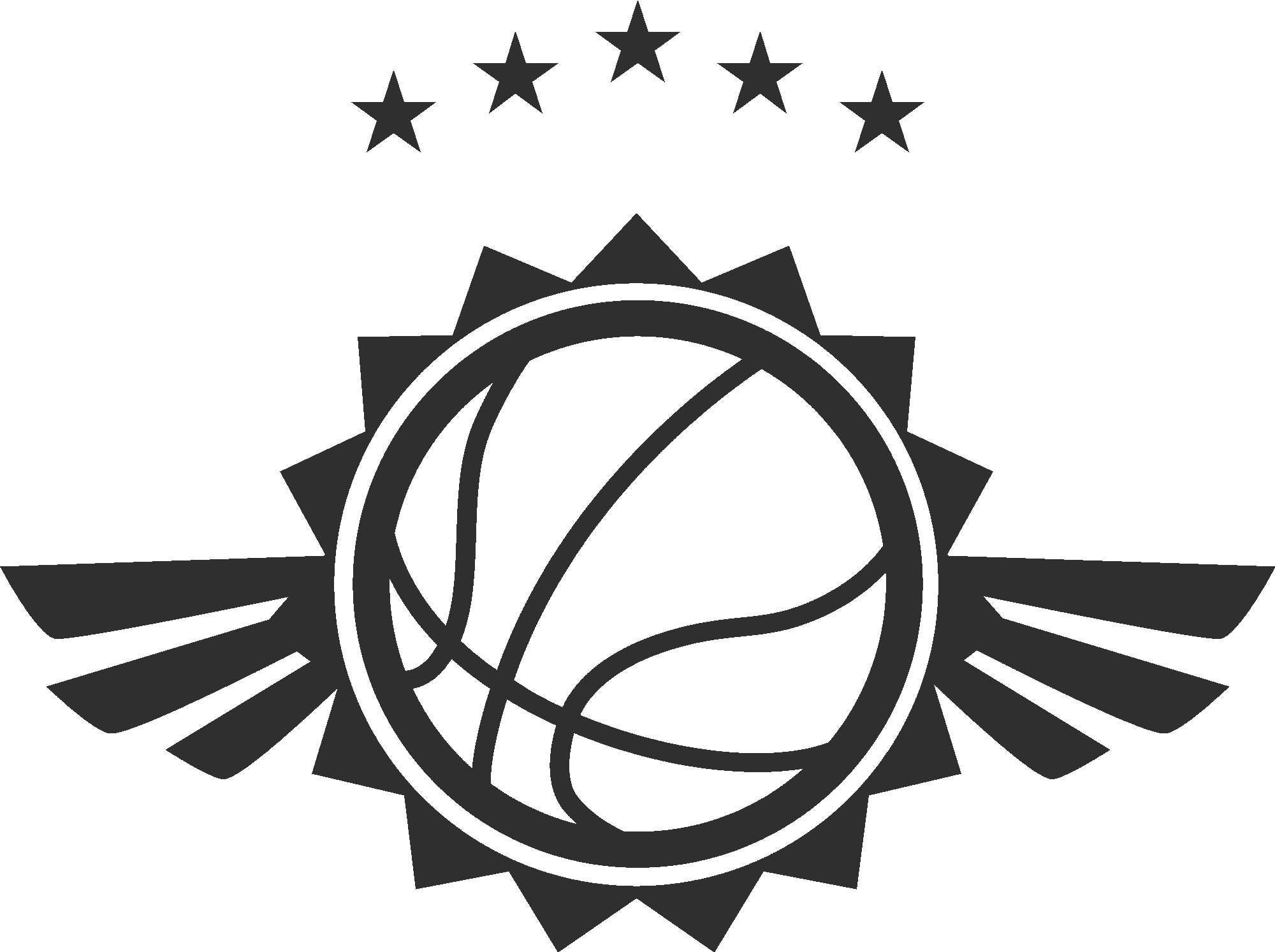 Basketball Winged Symbol