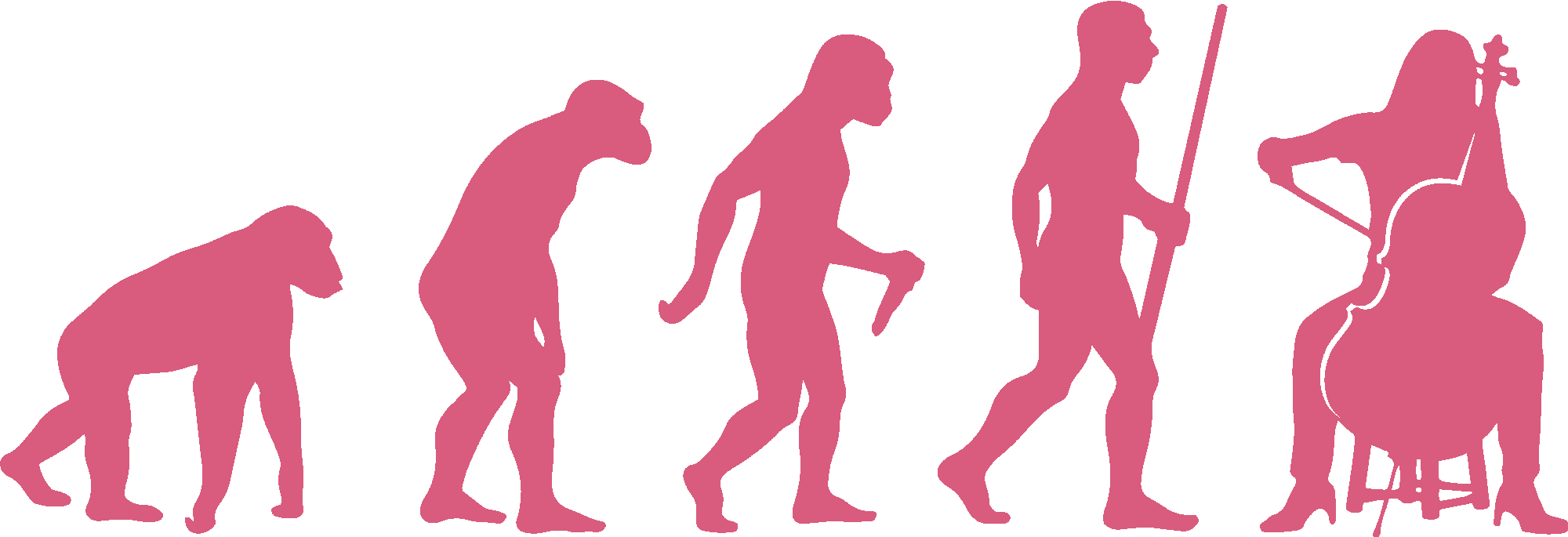 Female Cello Player Evolution