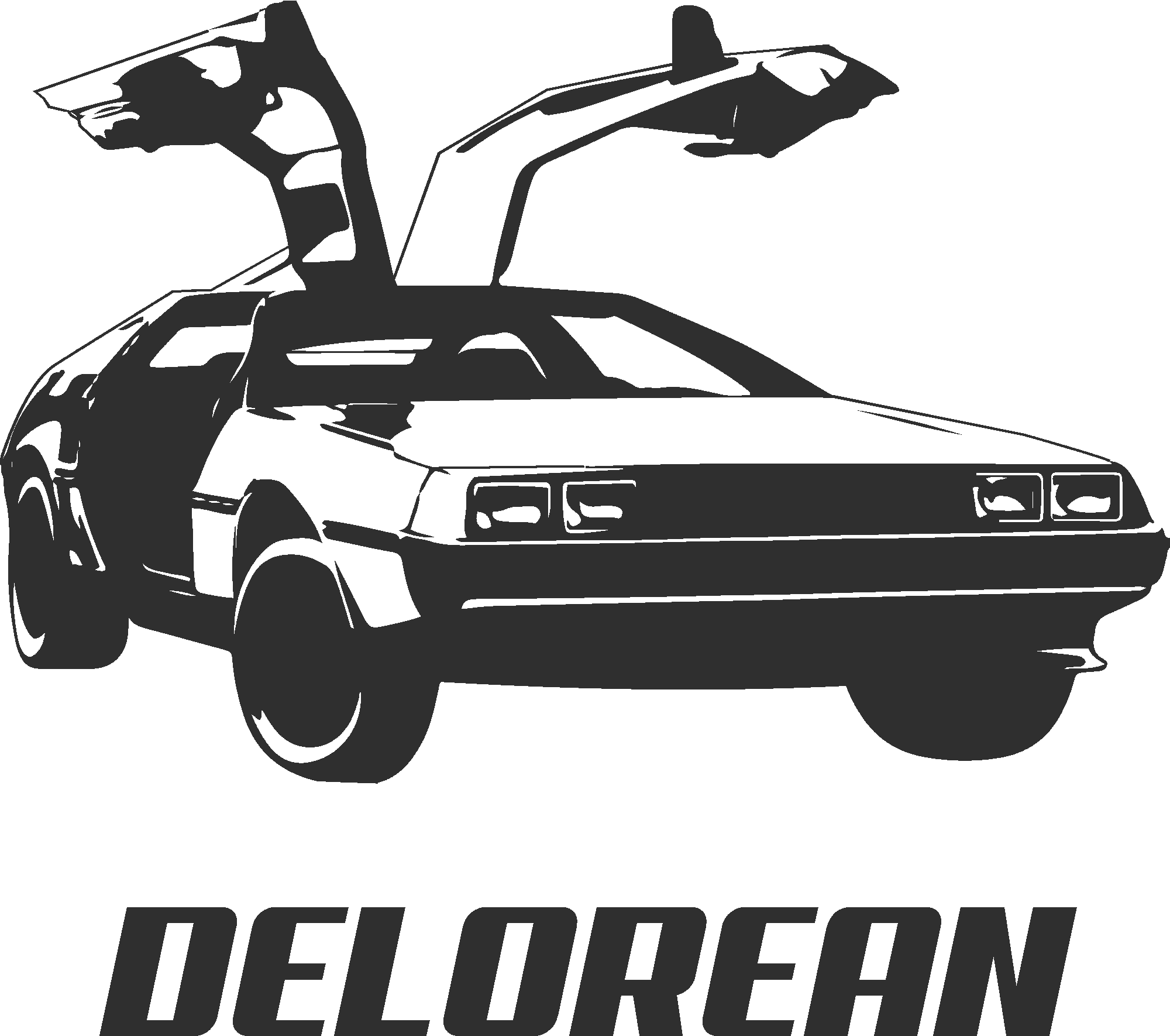 Delorean Retro Car