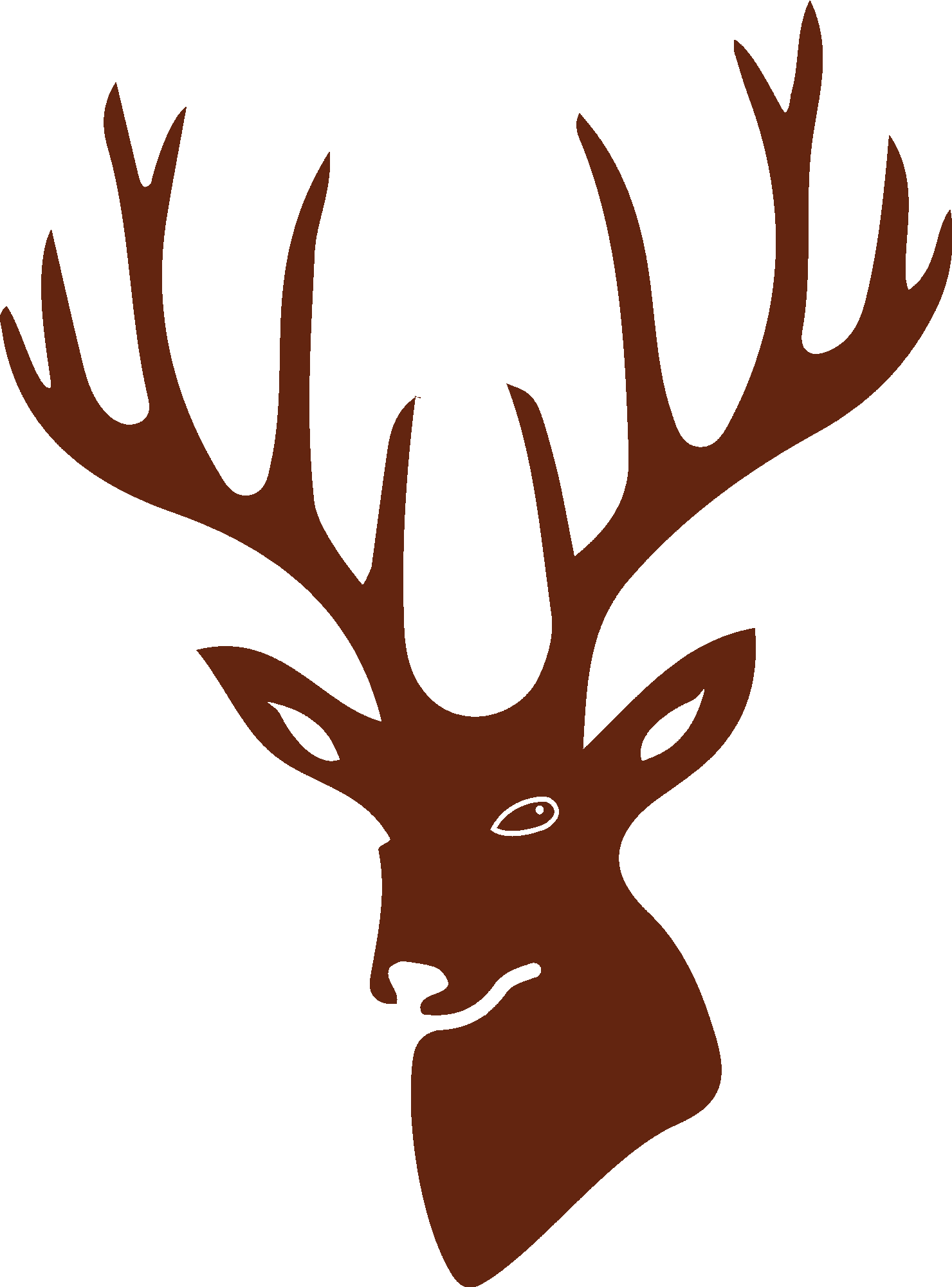 Deer Head Silhouette