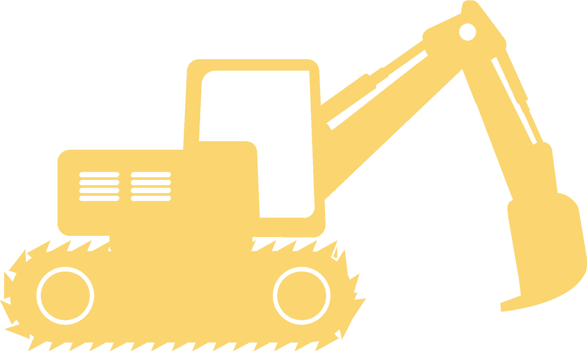 Excavator silhouette