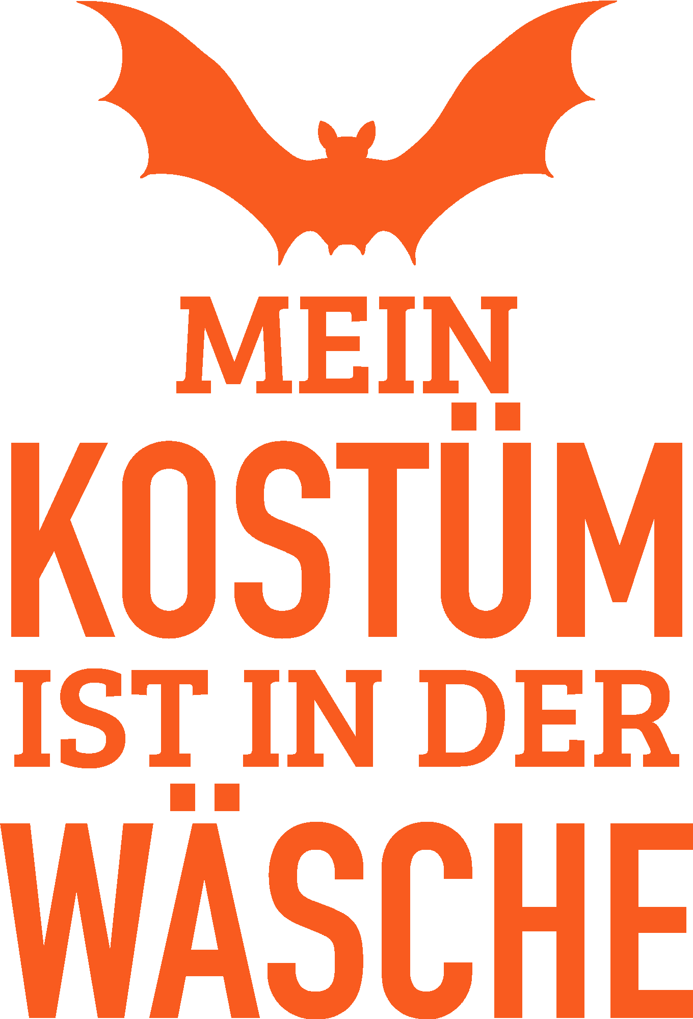 Mein Kostüm ist der Wäsche